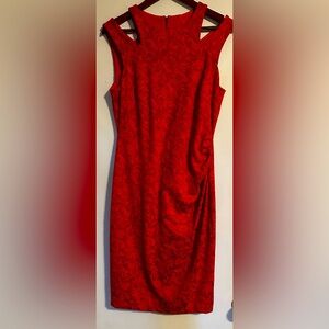 Cache - Red Paisley Dress